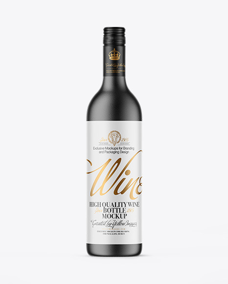 Ceramic Wine Bottle Mockup