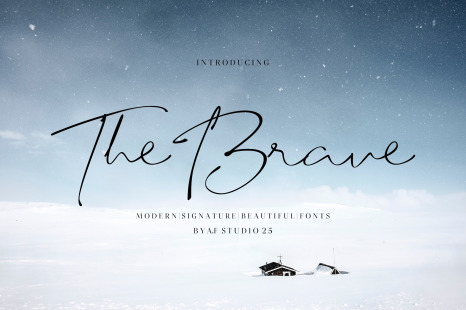 The Brave - Modern Signature Beautiful Font