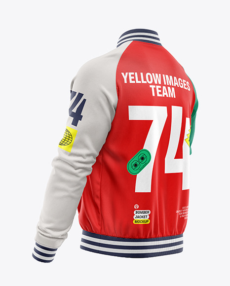 Men&#039;s Raglan Bomber Jacket Mockup