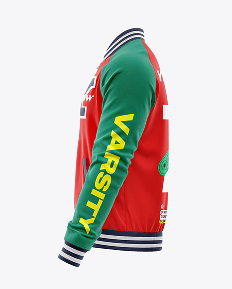 Men&#039;s Raglan Bomber Jacket Mockup