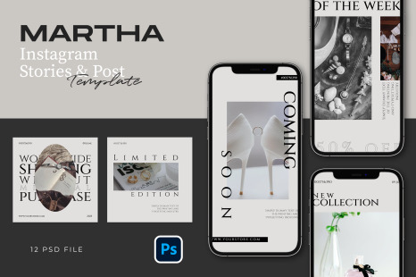 Hype Minimalis Instagram Template - MARTHA