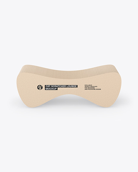 Cardboard Cat Scratcher Mockup