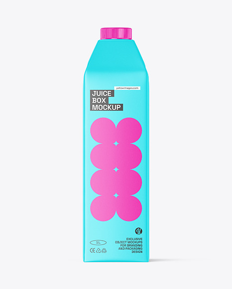 Juice Carton Box Mockup