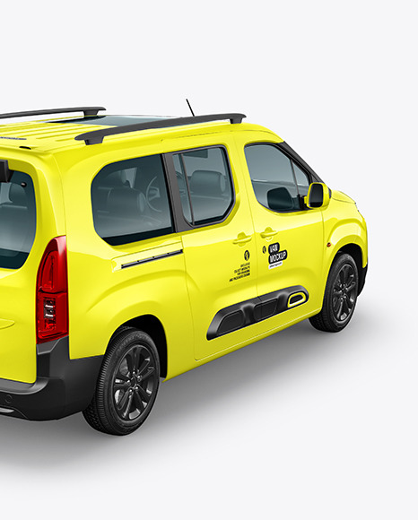 Van Mockup - Back Half Side View