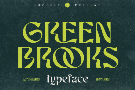 Green Brooks Typeface