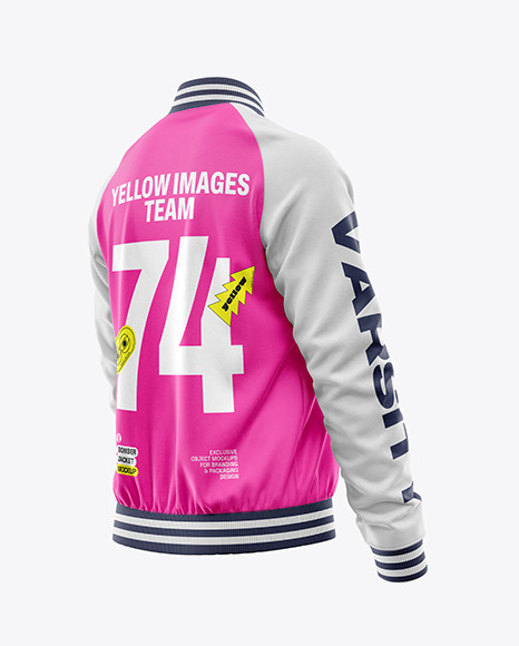 Womens Raglan Bomber Jacket Mockup