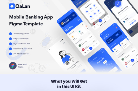 Oalan-Mobile Banking App Figma UI Template