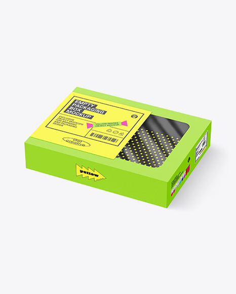 Empty Packaging Box Mockup