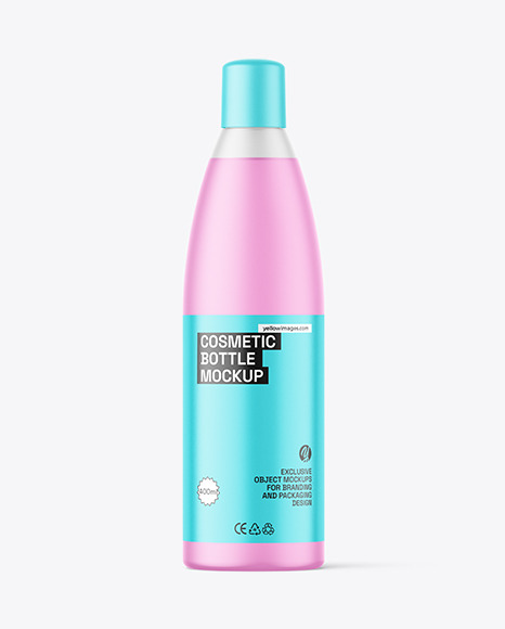 Frosted Cosmetic Bottle Mockup