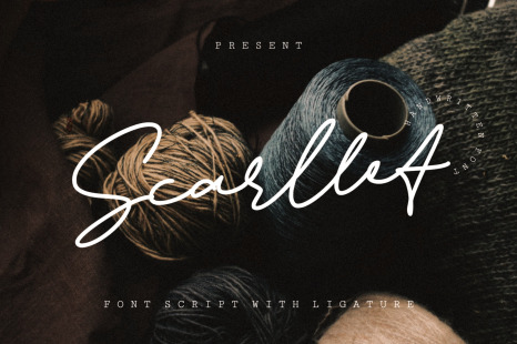 Scarllet - Font Script with Ligature