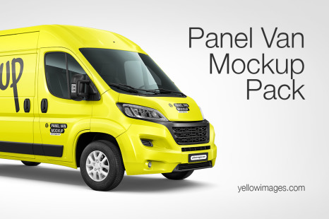 Electric Panel Van Mockup Pack