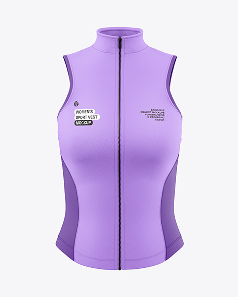 Women&#039;s Sports Vest Mockup - Front View