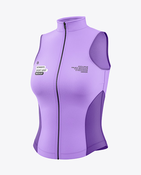 Women&#039;s Sports Vest Mockup - Half Side View