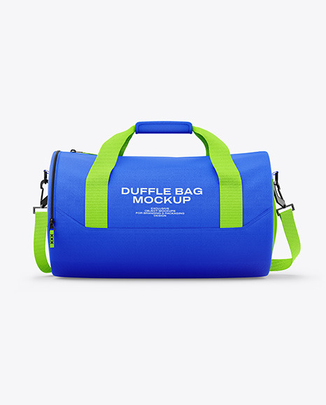 Duffle Bag Mockup - Front View