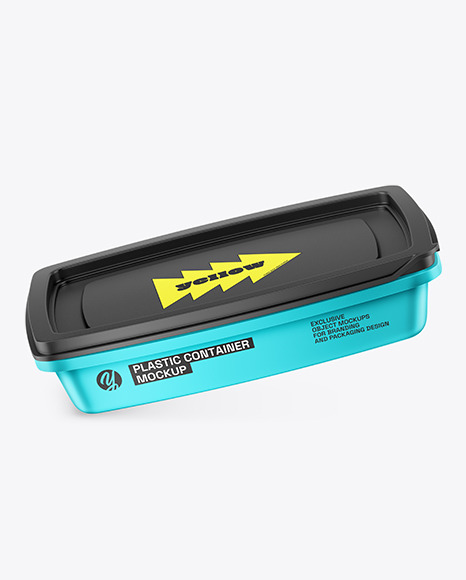 Matte Metallic Container Mockup