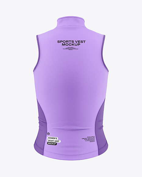 Women&#039;s Sports Vest Mockup - Back View