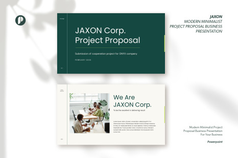 Jaxon – Modern Minimalist Project Proposal Business Presentation