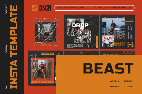 Beast Urban Instagram Templates