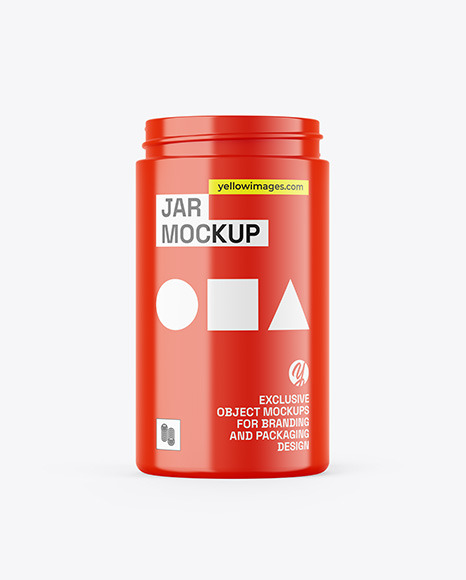 Glossy Jar Mockup
