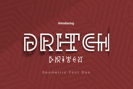 Dritch Geometric Font Duo
