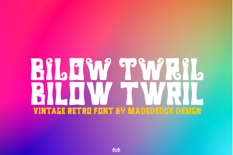 Billow Twril Font
