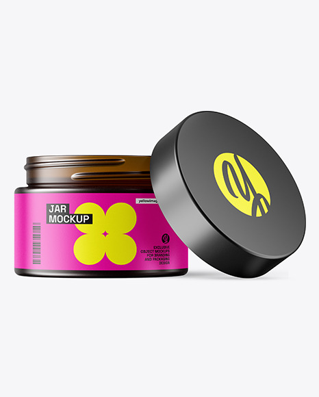 The 50ml Opened Jar Mockup