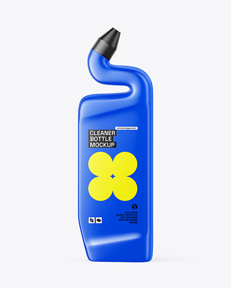Matte Cleaner Bottle Mockup