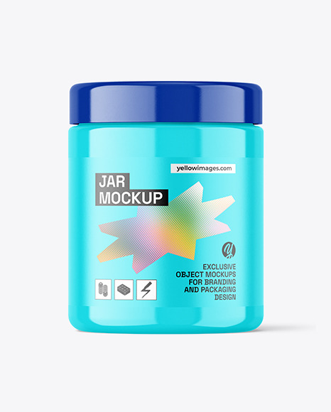 Glossy Jar Mockup
