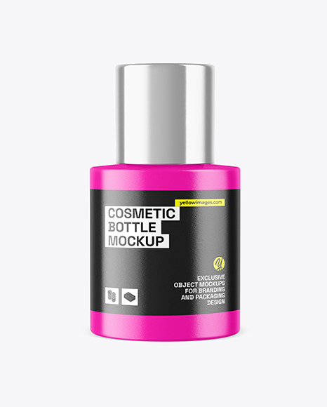 Matte Cosmetic Bottle Mockup