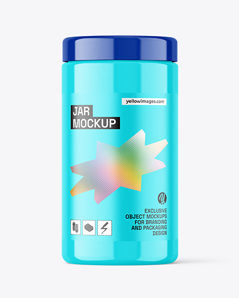Glossy Jar Mockup