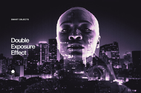 Purple Double Exposure Effect