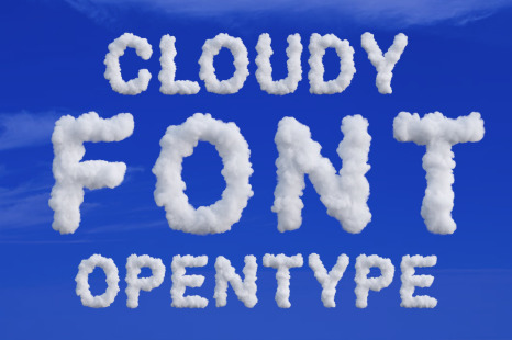 Cloudy Font