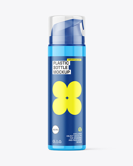 Glossy Airless Bottle Mockup