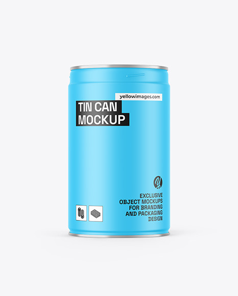 Matte Tin Can Mockup