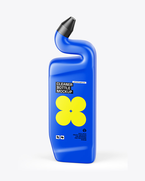 Matte Cleaner Bottle Mockup