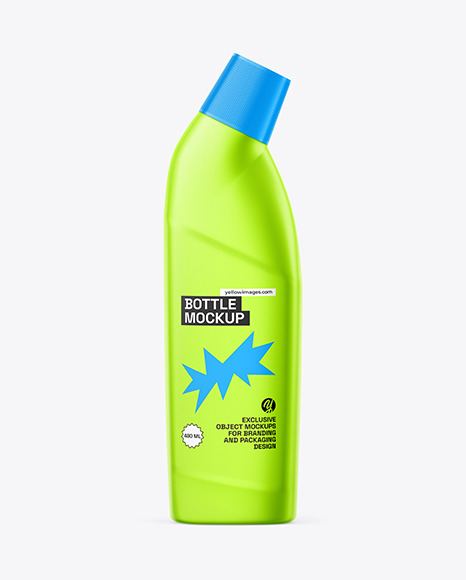 Matte Metallic Bottle Mockup