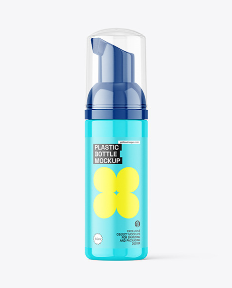 Glossy Foamer Bottle Mockup