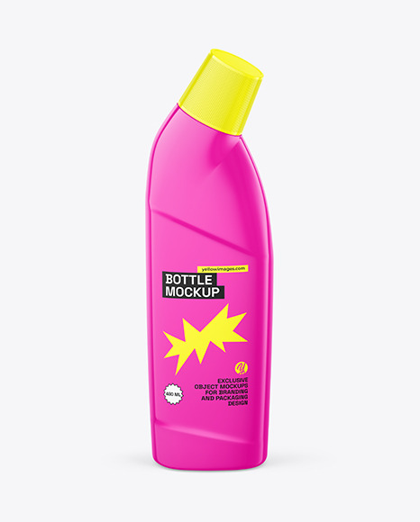 Glossy Bottle Mockup