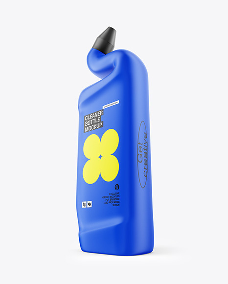 Matte Cleaner Bottle Mockup