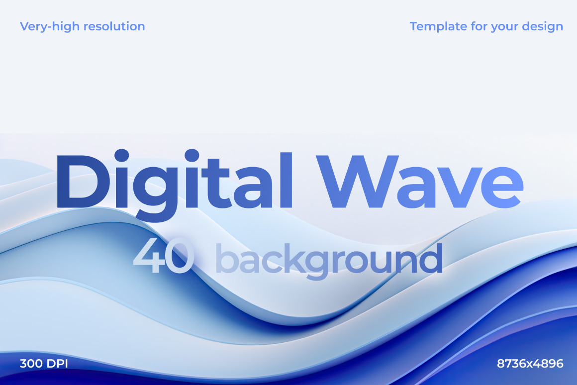 Digital Wave Background Set Digital Wave Background Set