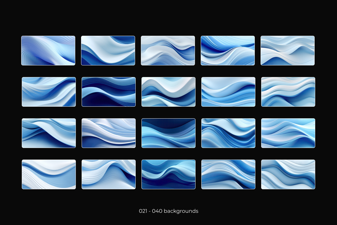 Digital Wave Background Set Digital Wave Background Set