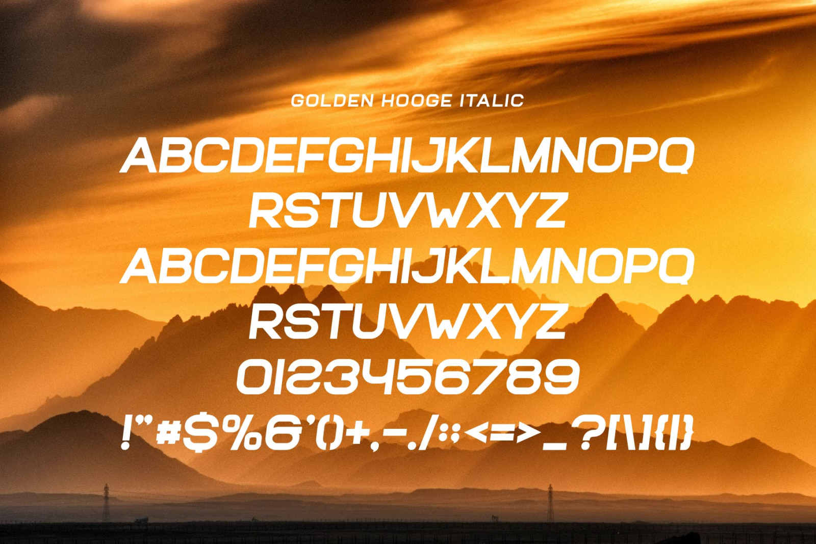 Golden Hooge Font Golden Hooge Font