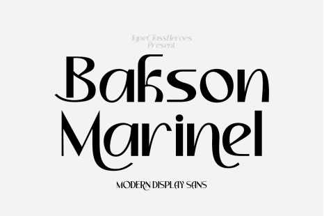 Bakson Marinel - Modern Display Sans