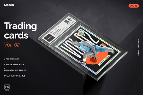 Trading Cards Mockups - Vol 02