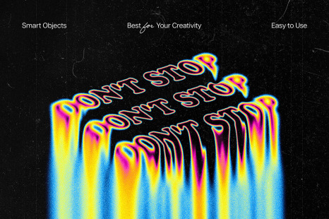 Trippy Melting Text Effect