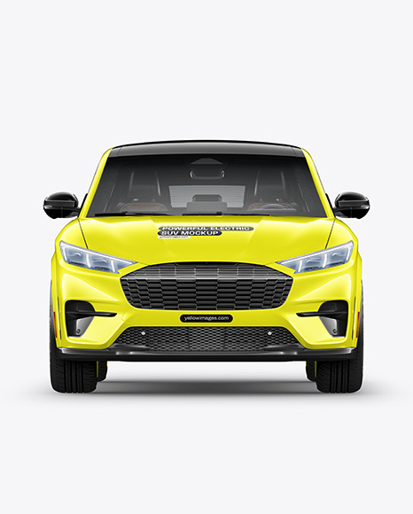 Electric Crossover SUV Mockup - Front View