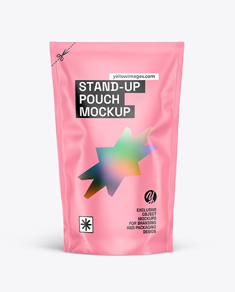 Matte Stand-up Pouch Mockup