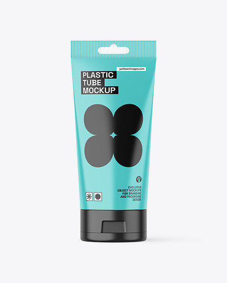 Hanging Plastic Tube Mockup