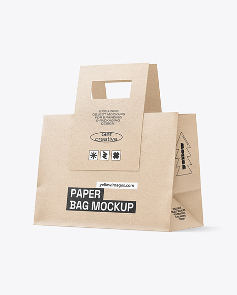 Kraft Paper Bag Mockup