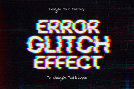Error Glitch Text Effect